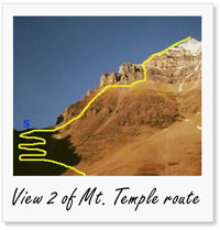View 2 of Mt. Temple route
