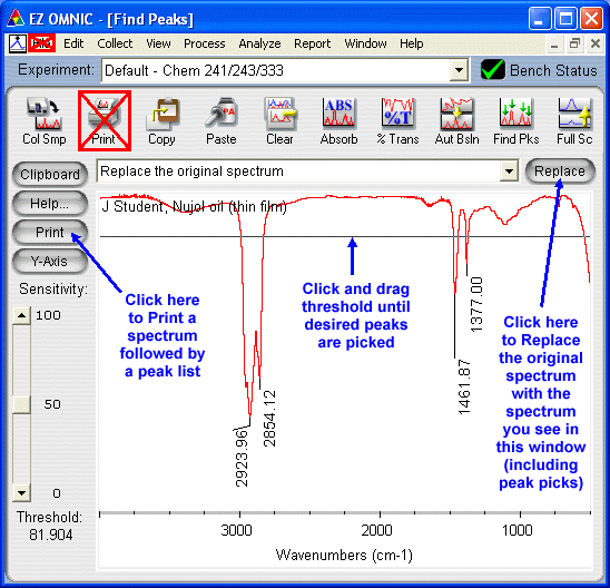 How to use the Find Peaks function