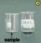 4. Dissolve a few mg of the compound in the solvent